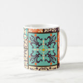 Farbenfrohe Patchwork-Tile: Motive der islamischen Kaffeetasse (VorderseiteRechts)