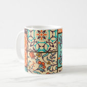 Farbenfrohe Patchwork-Tile: Motive der islamischen Kaffeetasse (Vorderseite Links)