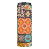Farbenfrohe Patchwork-Tile: Motive der islamischen Thermosbecher (Rückseite)