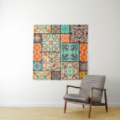 Farbenfrohe Patchwork-Tile: Motive der islamischen Wandteppich (Beispiel)