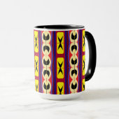 Farbenfrohe Pattern-Tasse Tasse (VorderseiteRechts)