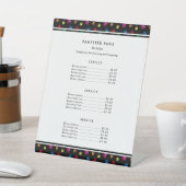 Farbenfrohe Paw druckt Beruflichen Pet Salon Sockelschild (In SItu)