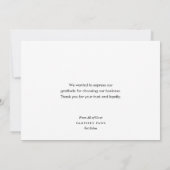 Farbenfrohe Paw Prints Business Vielen Dank Karte (Rückseite)