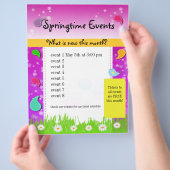 Farbenfrohe Pawise Spring Springtime Event Flyer (Hand)