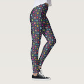 Farbenfrohe PawPrints-Leggings Leggings (Rechts)