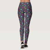 Farbenfrohe PawPrints-Leggings Leggings (Rückseite)