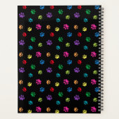 Farbenfrohe Paws Beruflich Salon Planer (Rückseite)