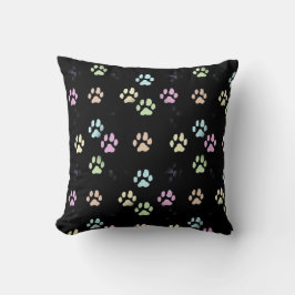 Farbenfrohe Paws Kissen