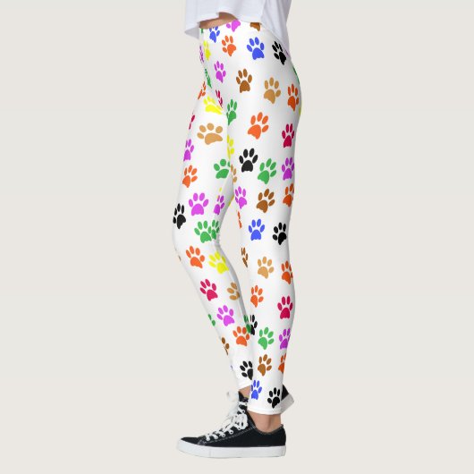 Farbenfrohe Paws Leggings (Links)