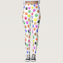 Farbenfrohe Paws Leggings