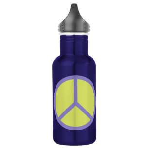 Farbenfrohe Peace Schild Wasserflaschen Trinkflasche