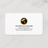 Farbenfrohe Peeling-Wand Spritzer Visitenkarte (Rückseite)