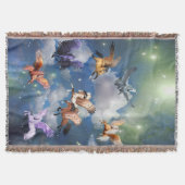 Farbenfrohe Pegasus Fliegendes Pferd Der Mythos is Decke (Vorderseite)