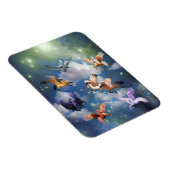 Farbenfrohe Pegasus Fliegendes Pferd Der Mythos is Magnet (Rechte Seite)