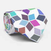Farbenfrohe Penrose-Krawatte Krawatte (Gerollt)