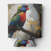 Farbenfrohe Perche: Ein Regenbogengitter im Baum Dosenkühler (Vorderseite)