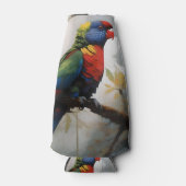 Farbenfrohe Perche: Ein Regenbogengitter im Baum Flaschenkühler (Vorderseite)