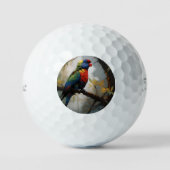 Farbenfrohe Perche: Ein Regenbogengitter im Baum Golfball (Vorderseite)