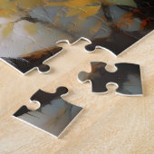 Farbenfrohe Perche: Ein Regenbogengitter im Baum Puzzle (Seite)