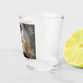 Farbenfrohe Perche: Ein Regenbogengitter im Baum Schnapsglas (Rechts)