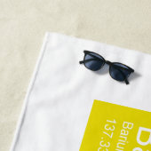 Farbenfrohe, periodisch aufgestellte Tafel Strandtuch (Beispiel)