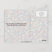 Farbenfrohe Perlen für dekorative Arbeiten Postkarte (Rückseite)