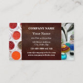 Farbenfrohe Perlen Handmade Schmuck Business Card Visitenkarte (Rückseite)