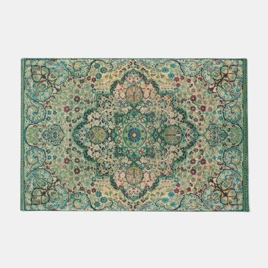 Farbenfrohe Perserrube Fußmatte (Vorderseite)