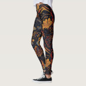 Farbenfrohe persische Blumenmuster Leggings (Links)