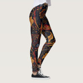 Farbenfrohe persische Blumenmuster Leggings (Rechts)