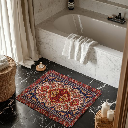 Farbenfrohe persische Rug Ethnic Motif Badematte