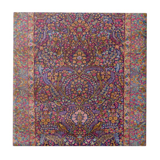 Farbenfrohe Persische Rug Pattern Fliese (Vorderseite)