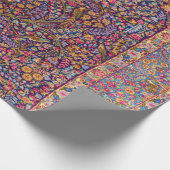 Farbenfrohe Persische Rug Pattern Geschenkpapier (Ecke)