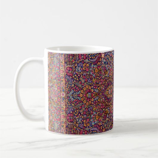 Farbenfrohe Persische Rug Pattern Kaffeetasse (Links)