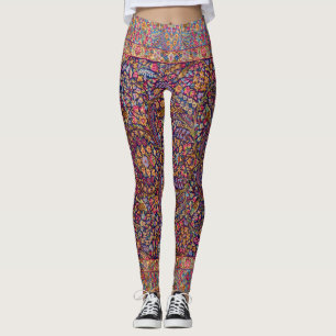 Farbenfrohe Persische Rug Pattern Leggings