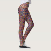 Farbenfrohe Persische Rug Pattern Leggings (Rechts)