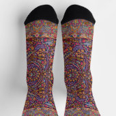 Farbenfrohe Persische Rug Pattern Socken (Oben)