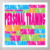 Farbenfrohe Personal Training Poster (Vorne)
