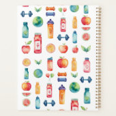 Farbenfrohe Personalisierte Gesundheit und Wohlbef Planer (Rückseite)