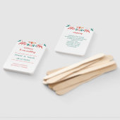 farbenfrohe Personalisierte Hochzeitsfeier Fächer (Non-assembled)