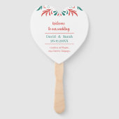 farbenfrohe Personalisierte Hochzeitsfeier Fächer (Vorderseite)