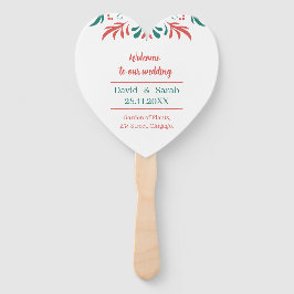 farbenfrohe Personalisierte Hochzeitsfeier Fächer