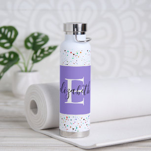 Farbenfrohe personalisierte Punkte Trinkflasche