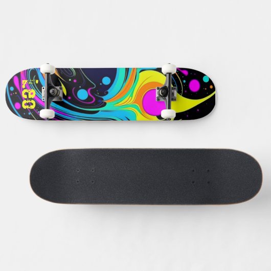 Farbenfrohe Personalisierte Skateboard (Horizontal)