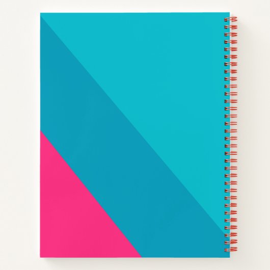 Farbenfrohe Personalisierte Teen Girl Notizblock (Rückseite)