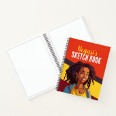 Farbenfrohe Personalisierte Teen Girl Notizblock (Innenseite)