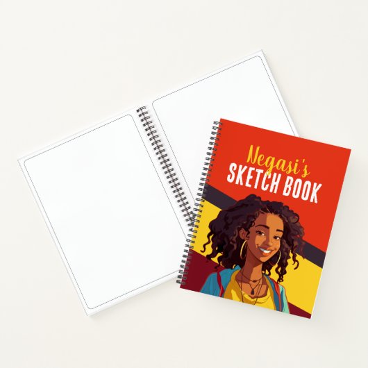 Farbenfrohe Personalisierte Teen Girl Notizblock (Innenseite)