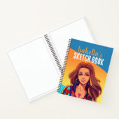 Farbenfrohe Personalisierte Teen Girl Notizblock (Innenseite)