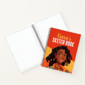 Farbenfrohe Personalisierte Teen Girl Notizblock (Innenseite)
