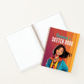 Farbenfrohe Personalisierte Teen Girl Notizblock (Innenseite)